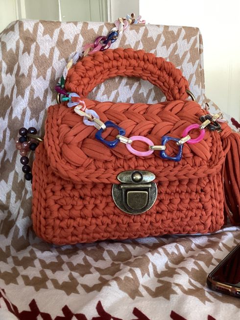 sac rouille crochet fait main